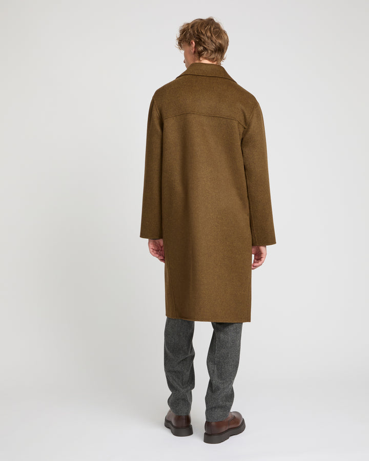 Double-sided wool-cashmere coat