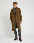 Double-sided wool-cashmere coat