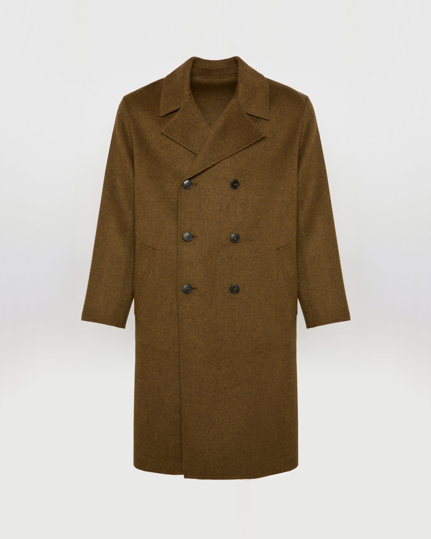 Double-sided wool-cashmere coat
