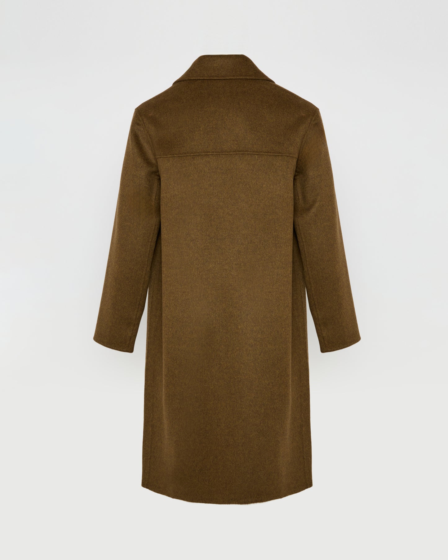 Double-sided wool-cashmere coat