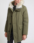 Waterproof cotton-blend iconic parka with coyote fur trim