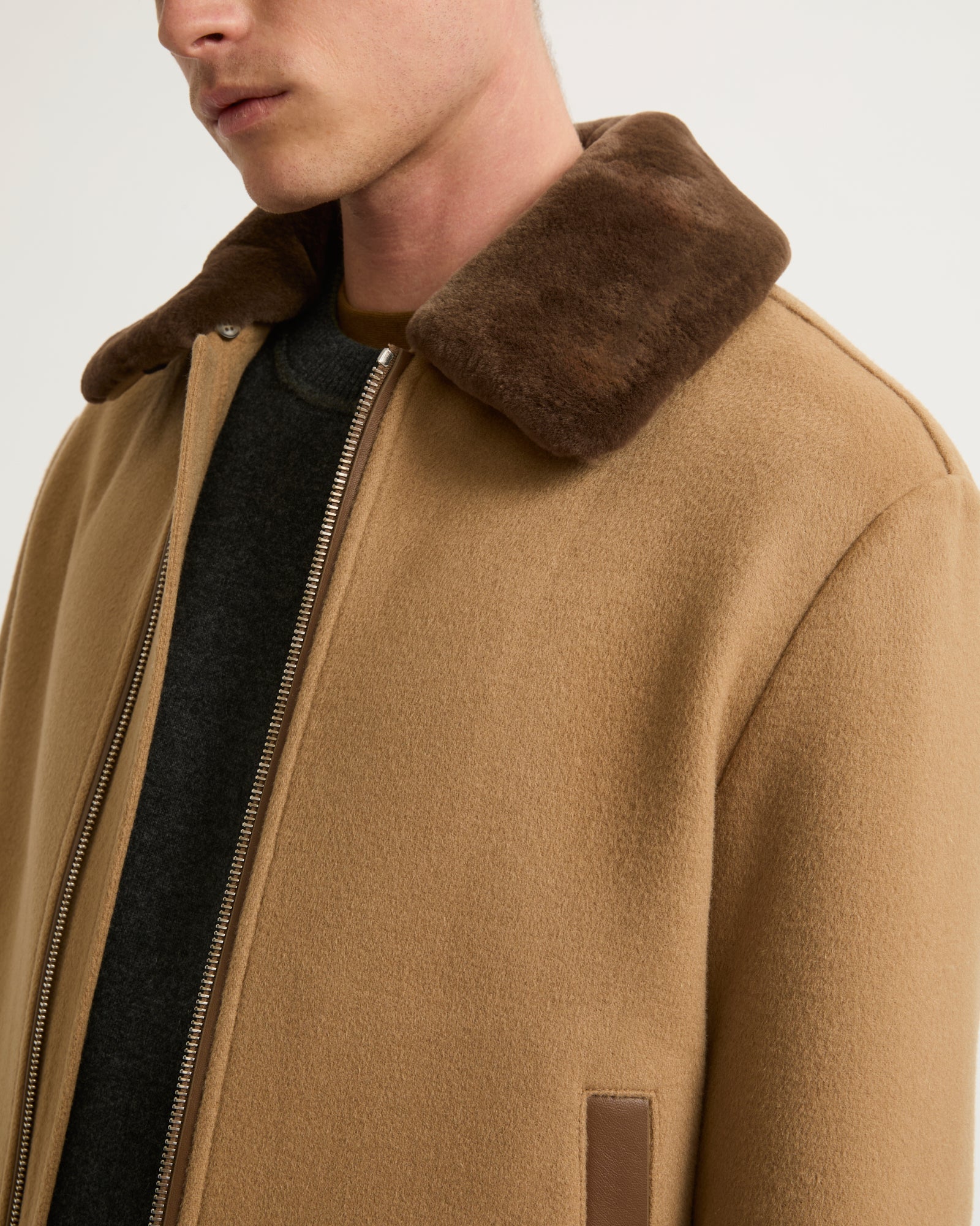 ジャケット・アウター 2WAY BIG MOUTON COAT / BEIGE MOUTON COMBINATION JACKET -BEIGE- | IN ONLINE STORE