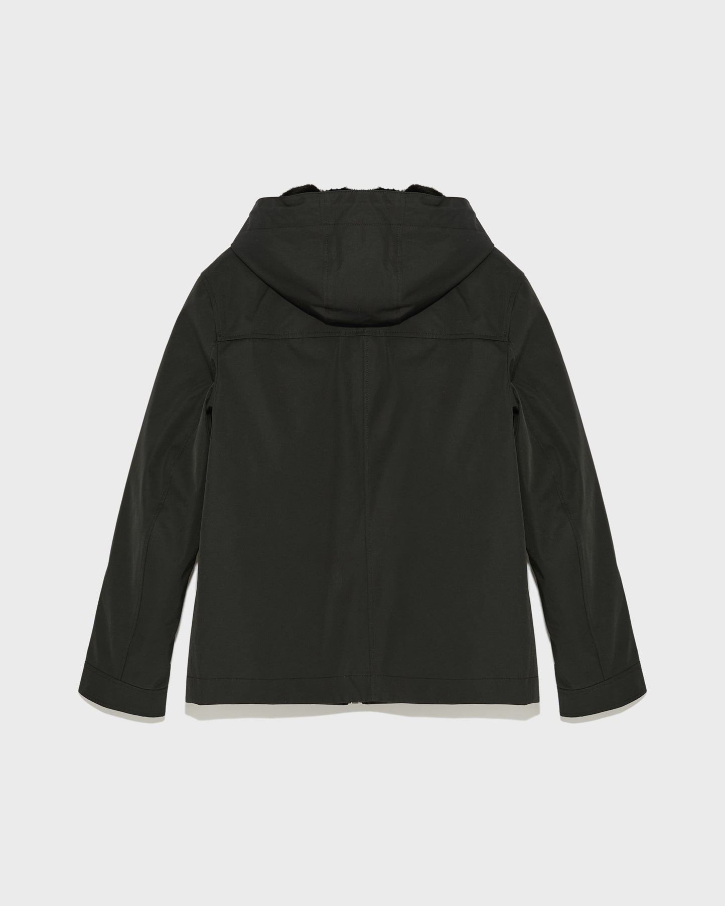 Winter sale & boxing day Yves Salomon -Hooded jacket in waterproof technical gabardine and mink fur