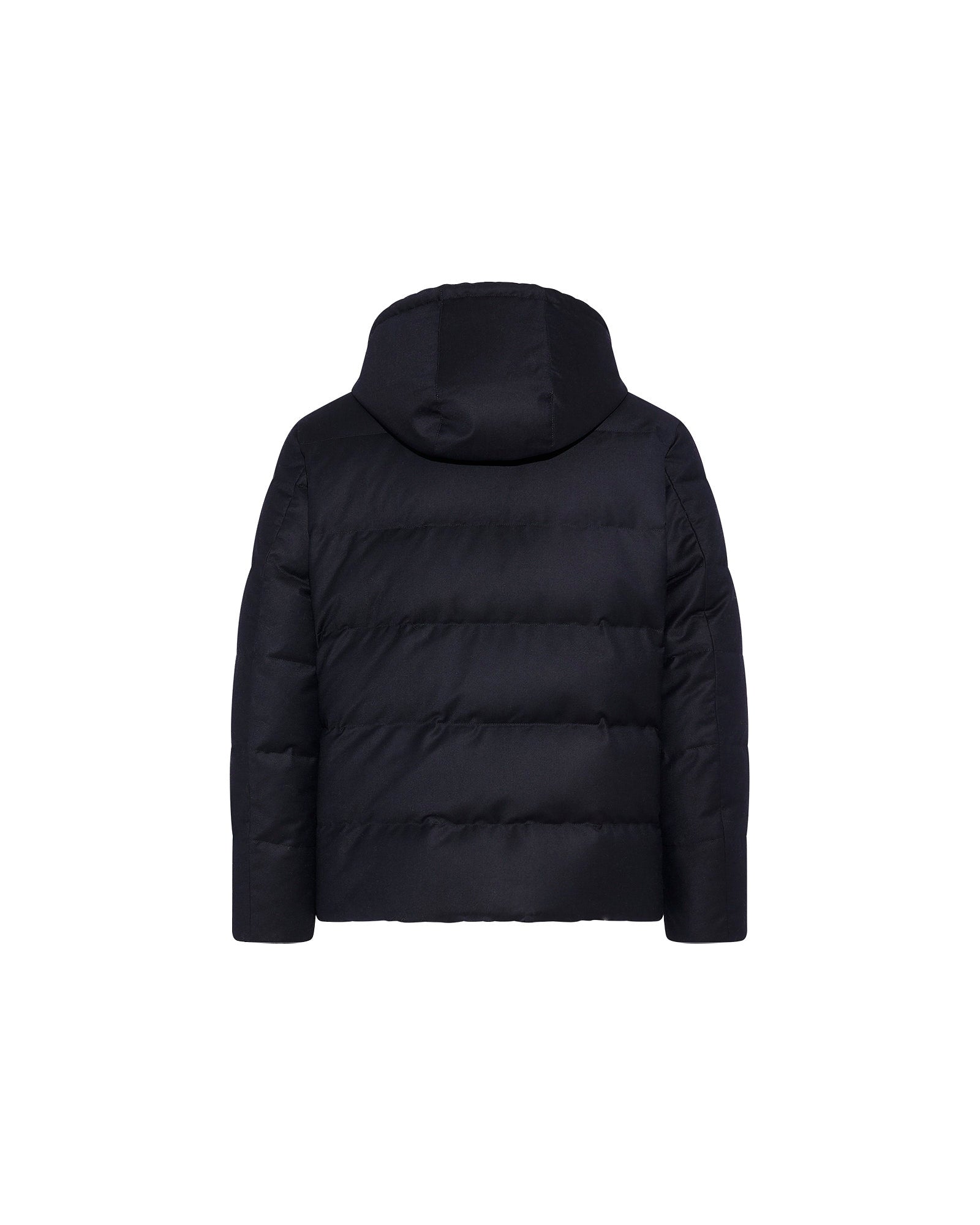 Short down jacket in Loro Piana fabric with mink trim - Yves Salomon