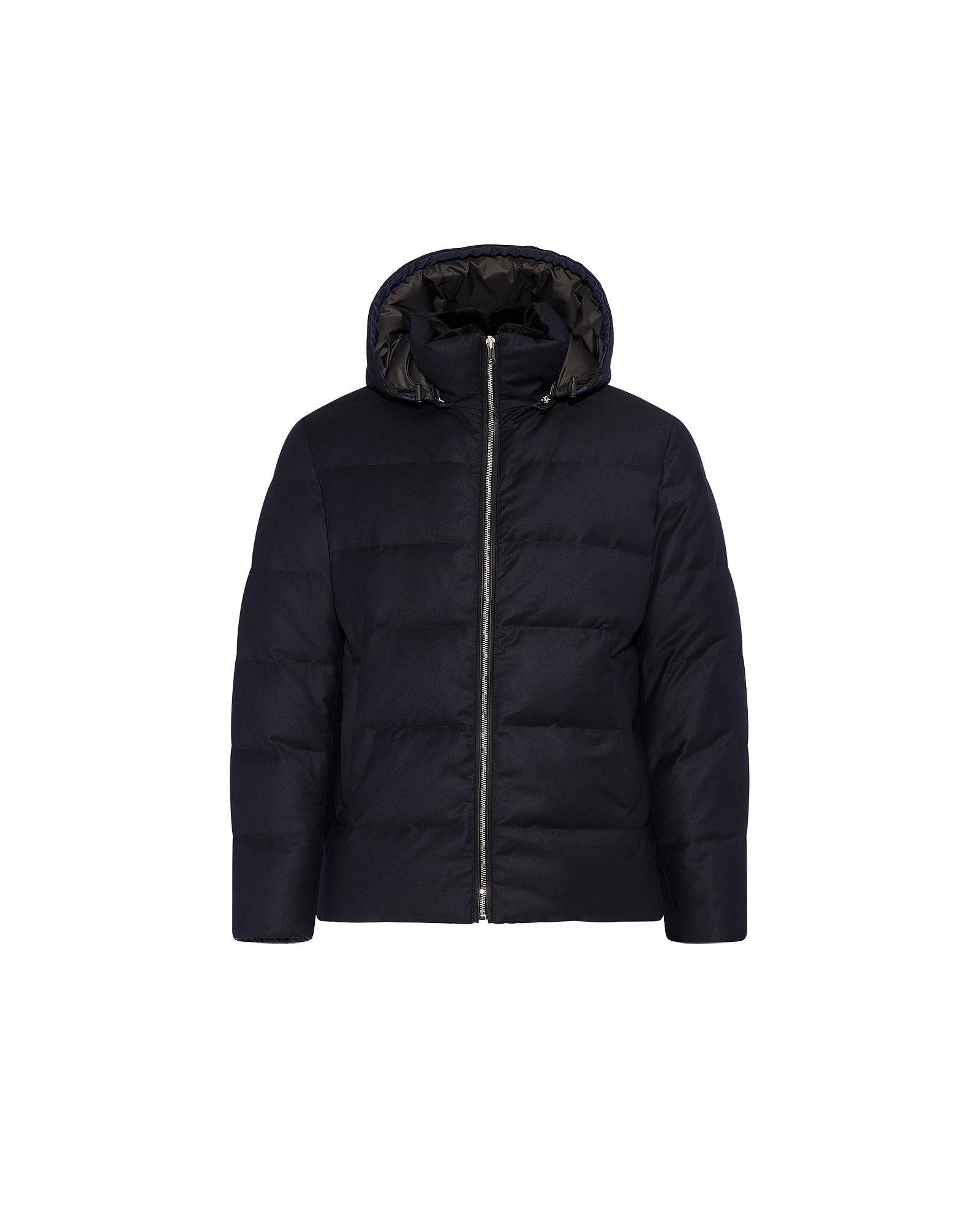 Short down jacket in Loro Piana fabric with mink trim - Yves Salomon