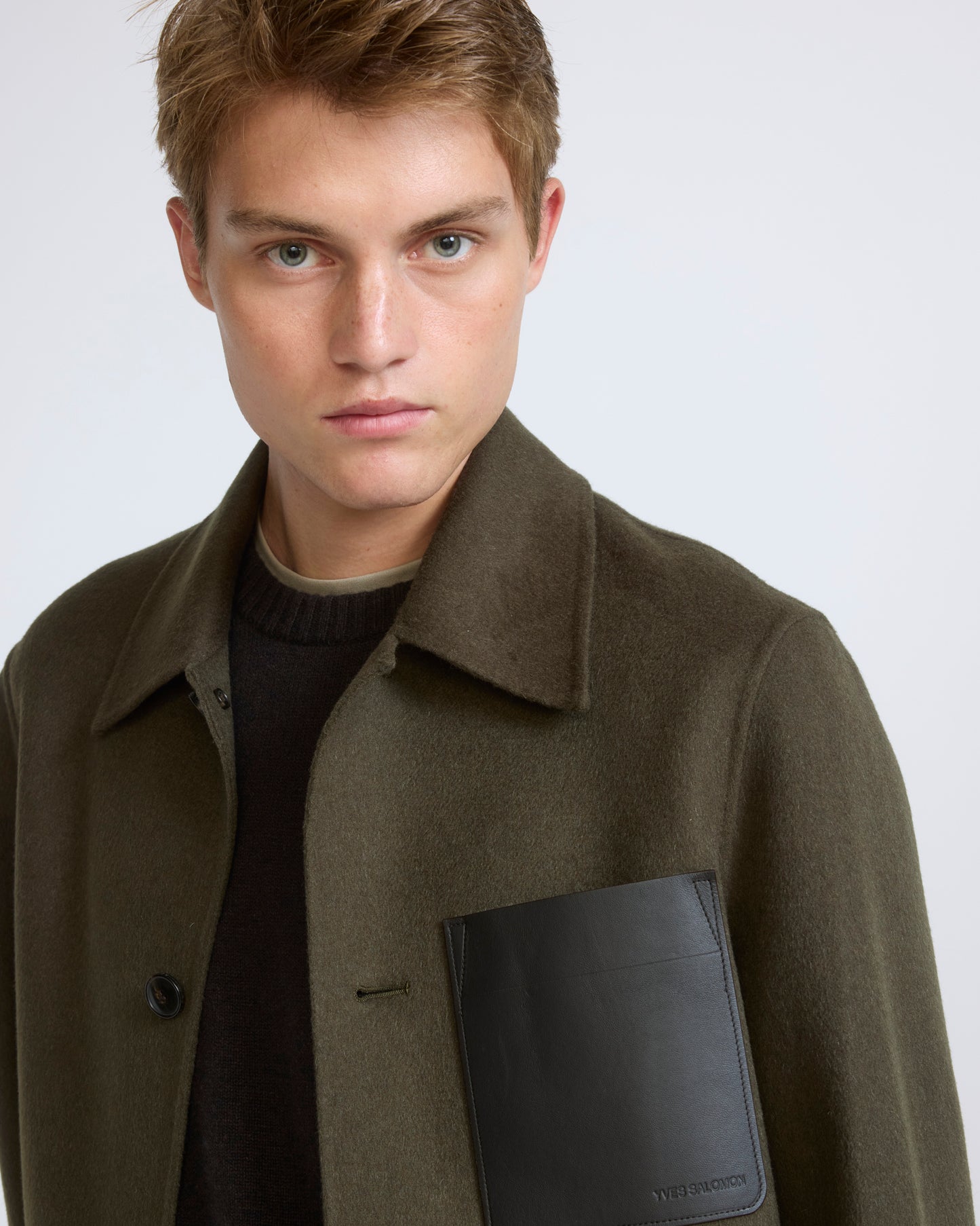 Workwear jacket in double-sided wool-cashmere fabric - Yves Salomon - New Fall/Winter Collection