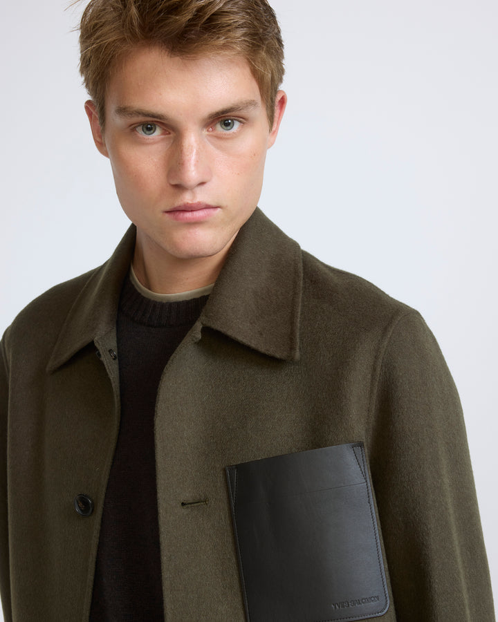 Workwear jacket in double-sided wool-cashmere fabric - Yves Salomon - New Fall/Winter Collection