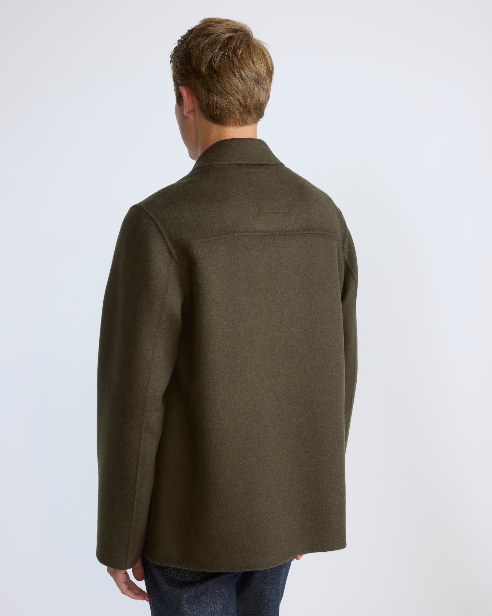 Workwear jacket in double-sided wool-cashmere fabric - Yves Salomon - New Fall/Winter Collection