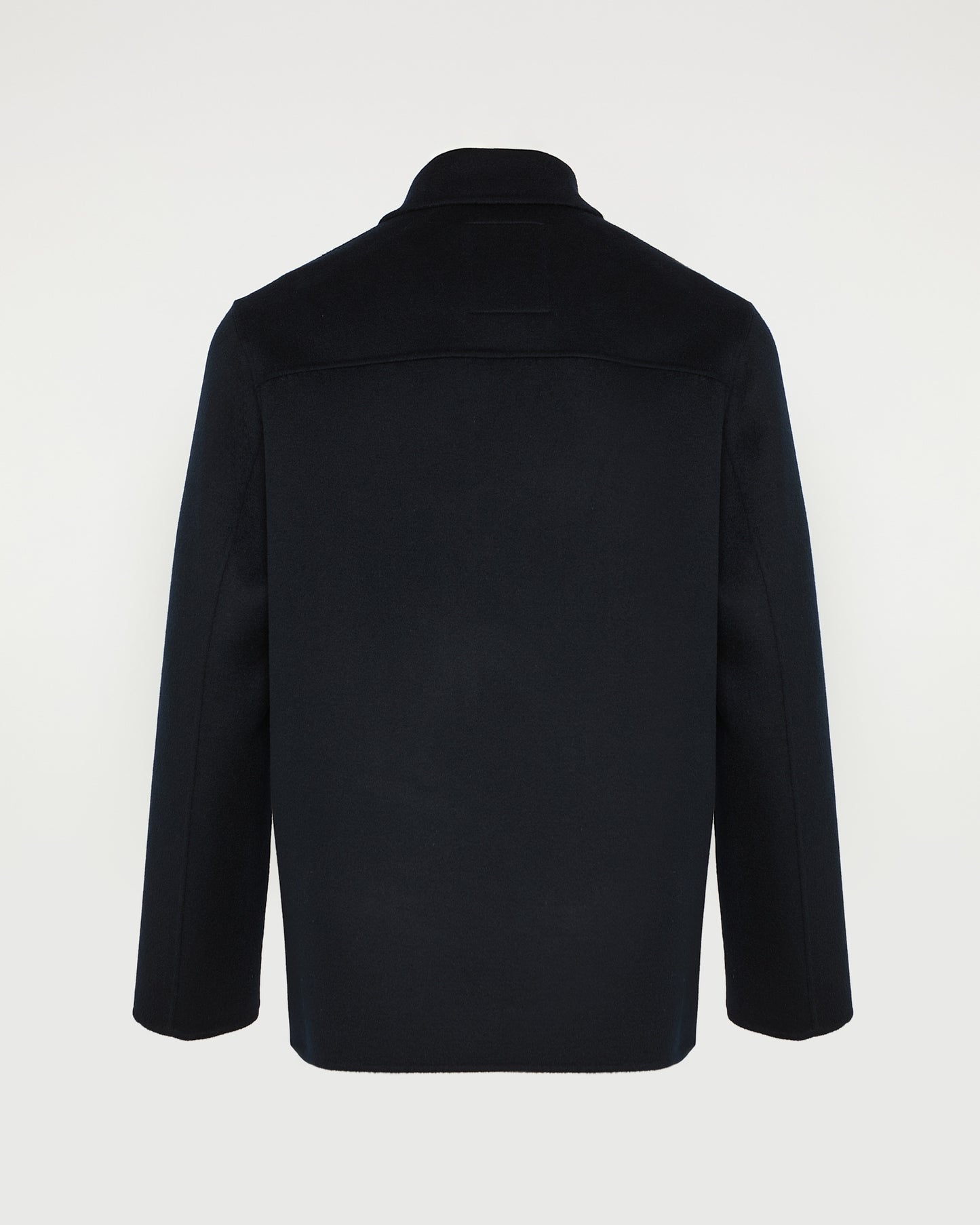 Workwear jacket in double-sided wool-cashmere fabric