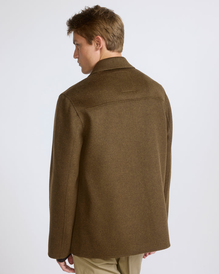 Workwear jacket in double-sided wool-cashmere fabric - Yves Salomon - New Fall/Winter Collection