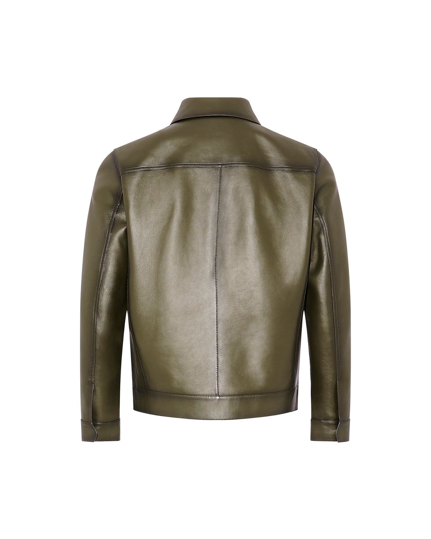 Denim jacket style leather jacket - Yves Salomon