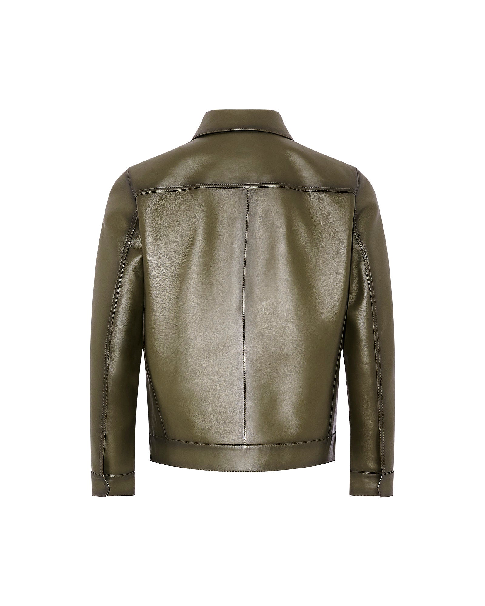 Denim jacket style leather jacket - Yves Salomon
