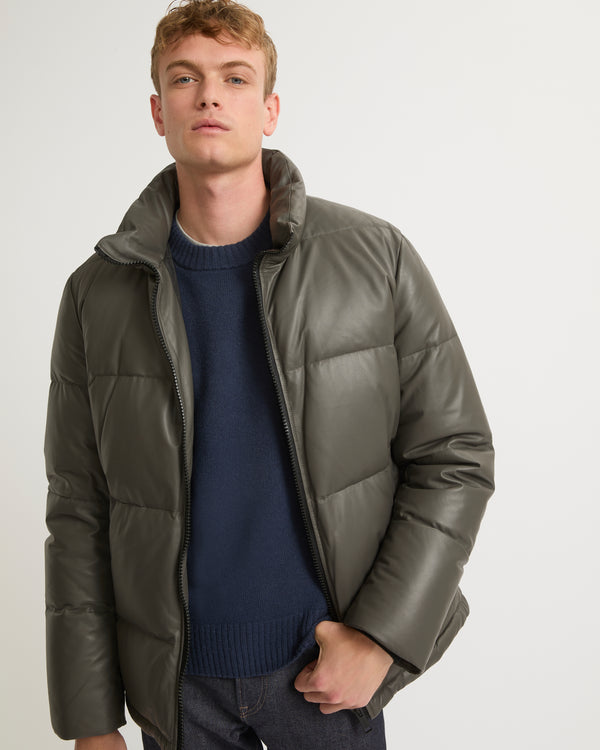 Leather down jacket-Yves salomon-Winter sale & boxing day