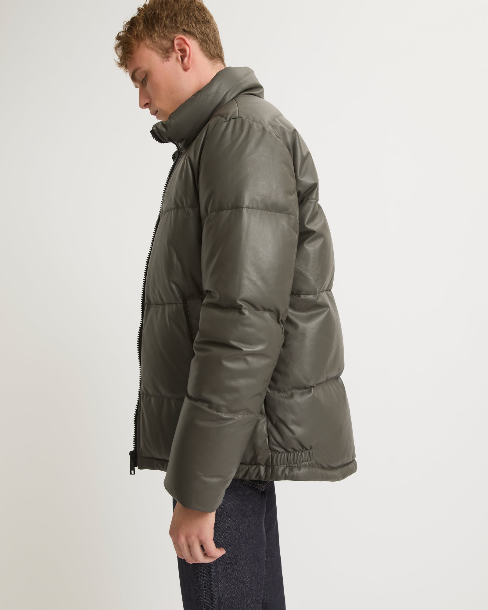 Leather down jacket-Yves salomon-Winter sale & boxing day