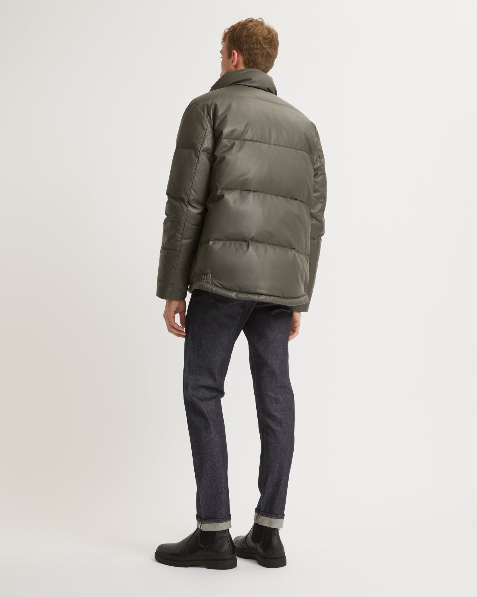 Leather down jacket-Yves salomon-Winter sale & boxing day