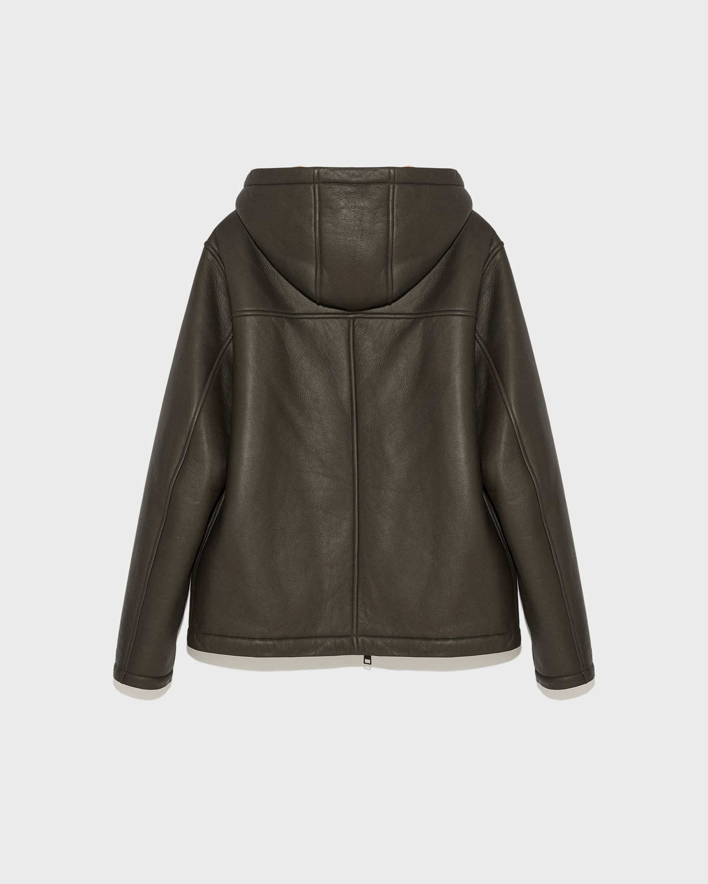 Silky shearling hoodie