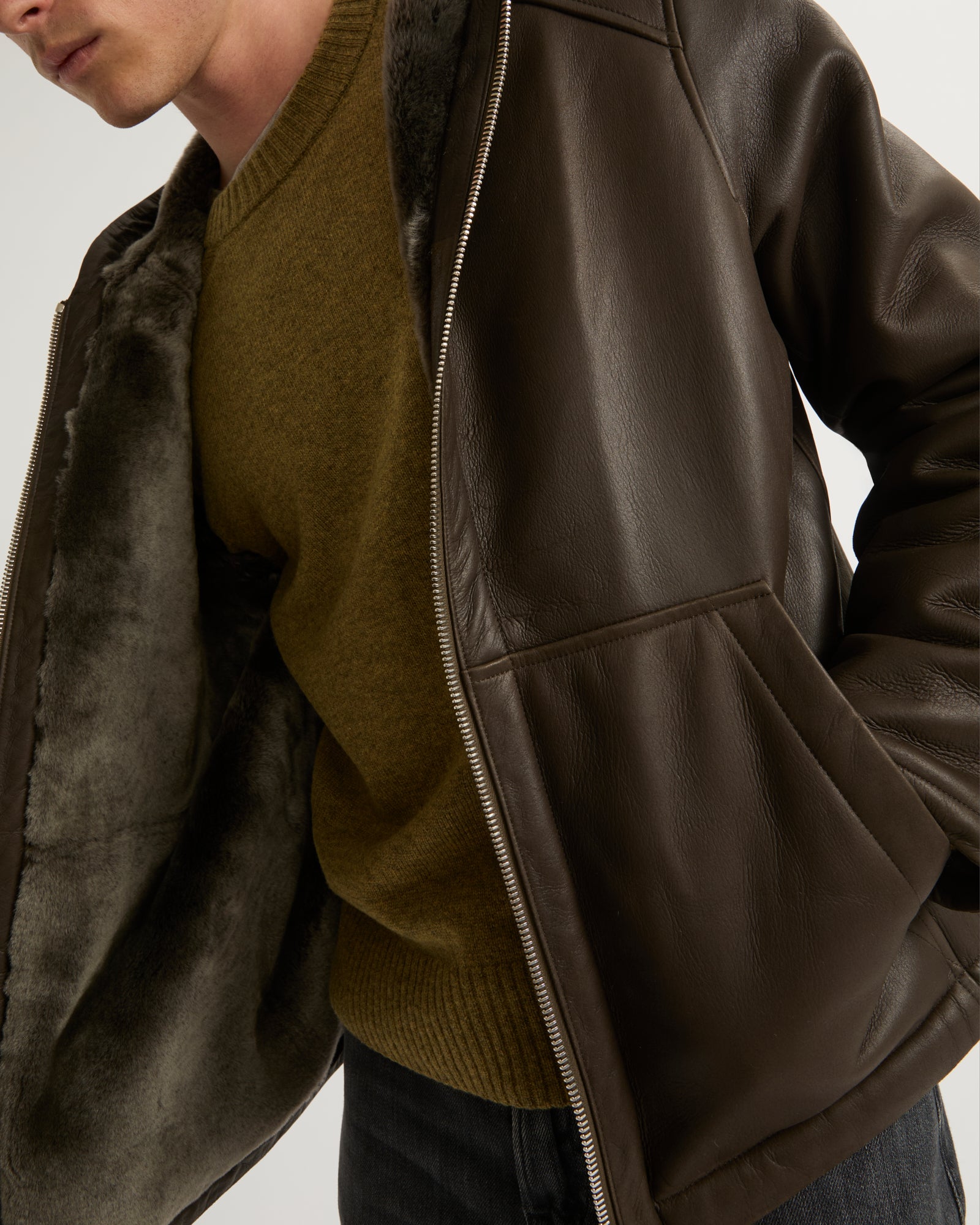 ジャケット・アウター ssstein SHEEP LEATHER HOODED ZIP JACKET LEATHER HOODED SHORT JACKET – ssstein