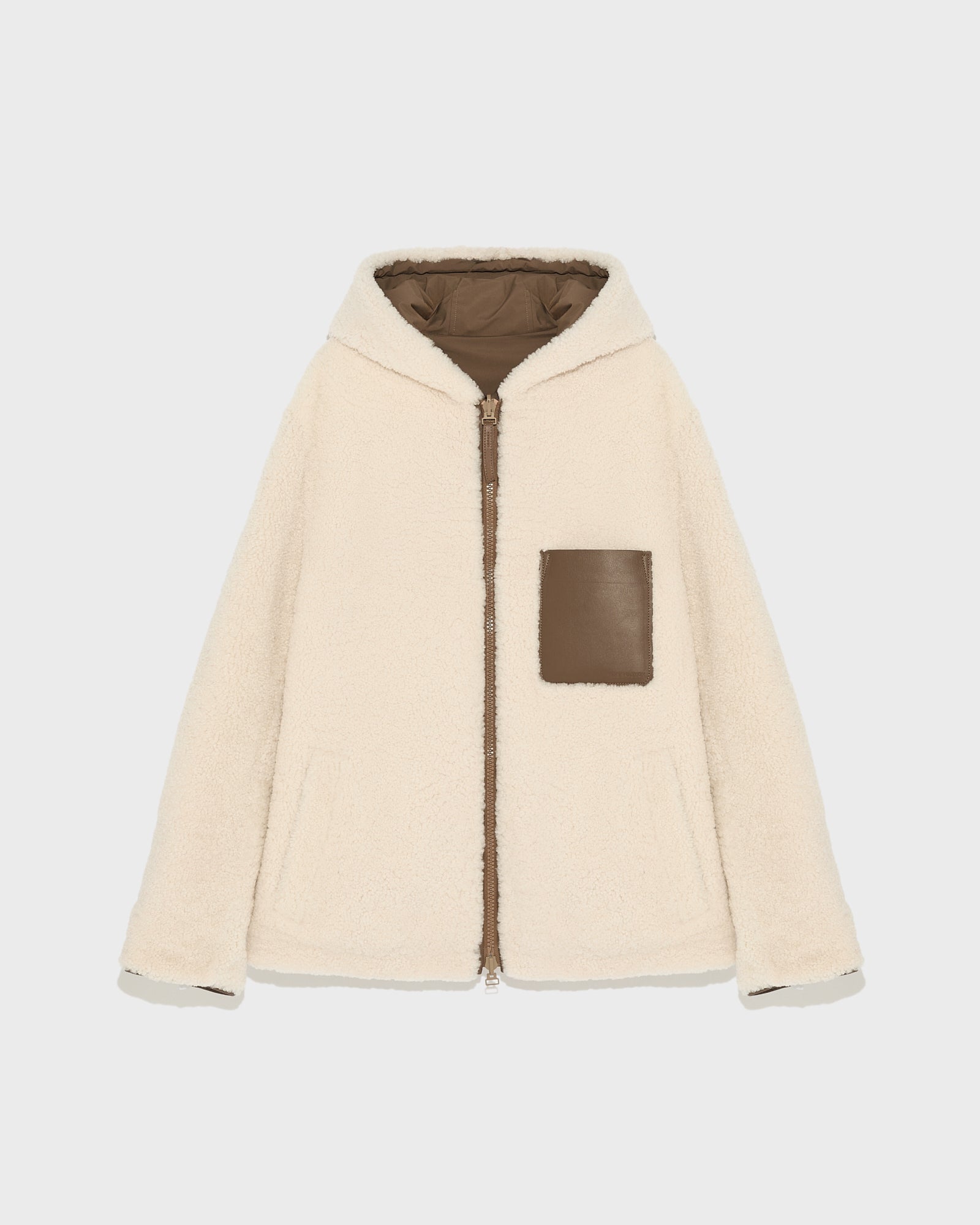 ジャケット Giovi Reversible shearling jacket White Giovi Reversible Shearling Jacket For Women In White | ModeSens
