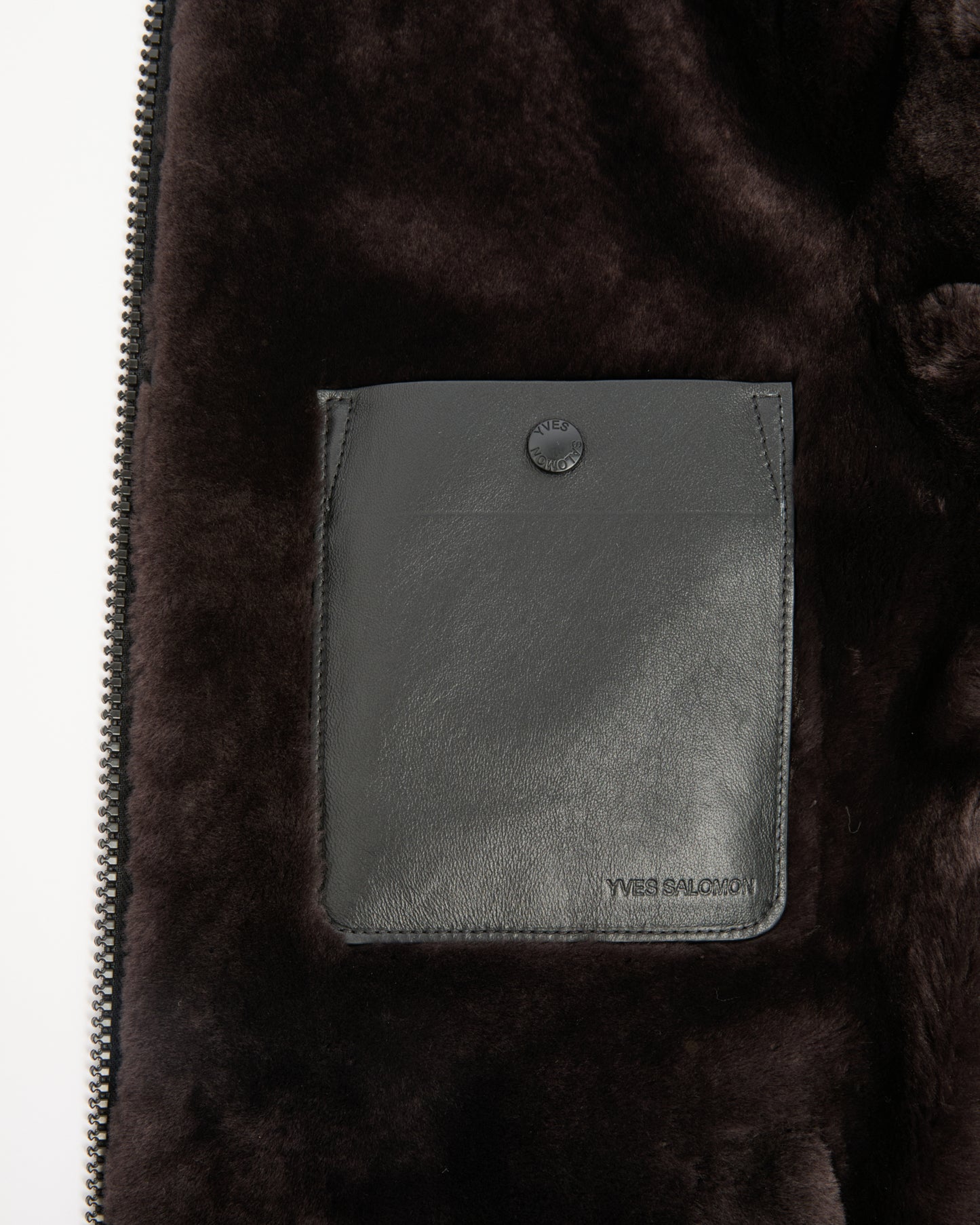 Reversible lambskin shearling hoodie