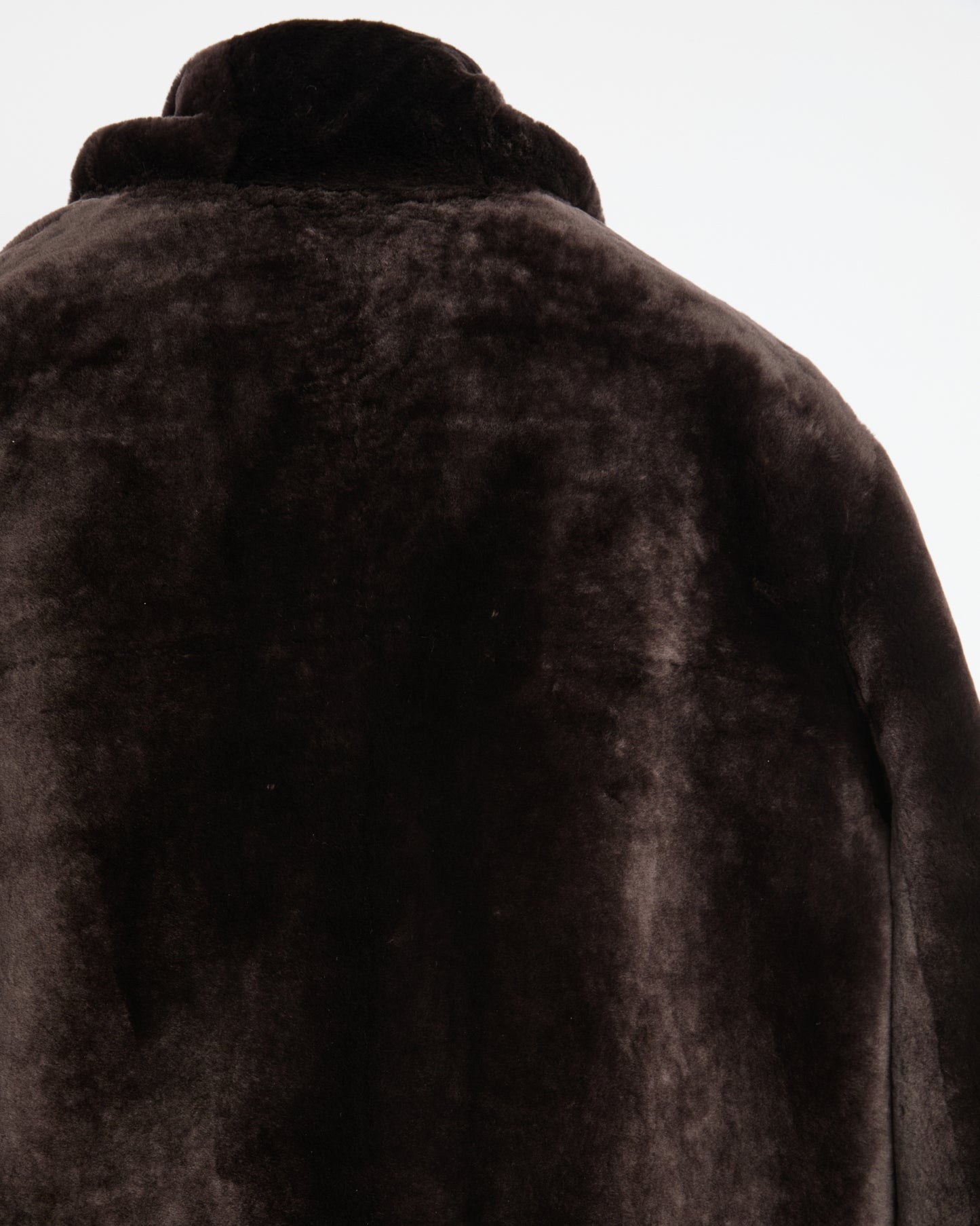 Reversible lambskin shearling hoodie