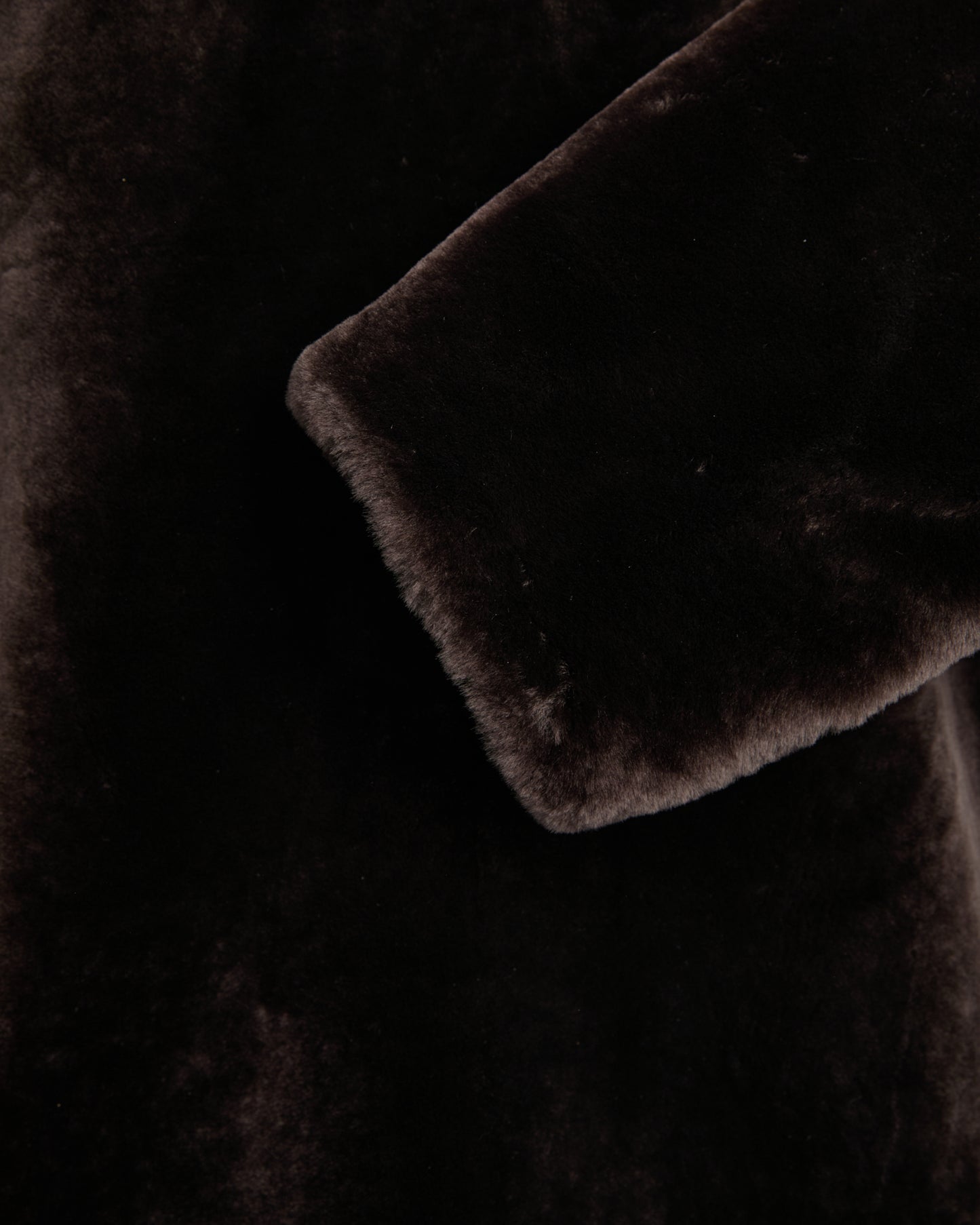 Reversible lambskin shearling hoodie