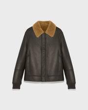 Silky shearling jacket