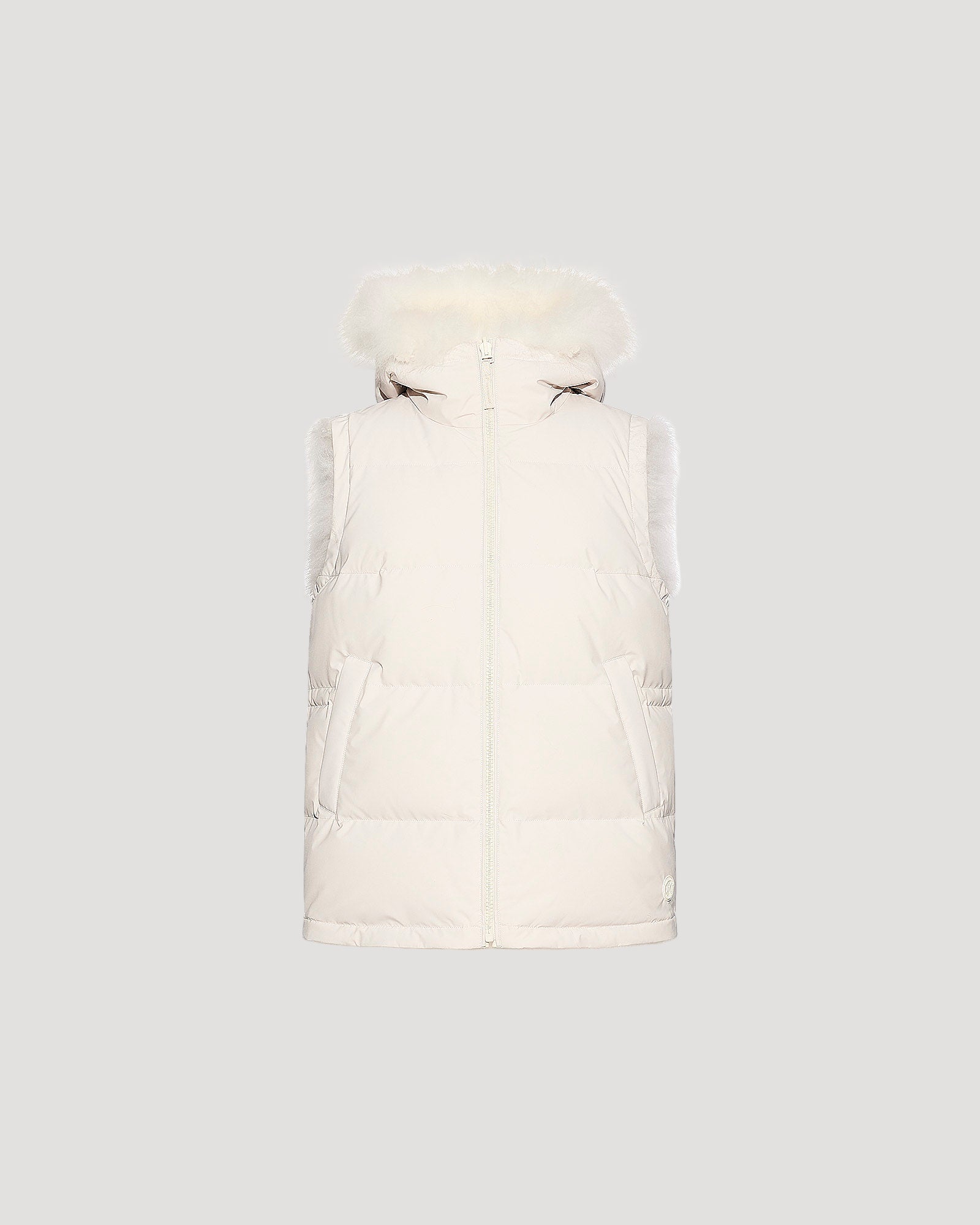 Reversible long-haired lambskin gilet -Yves Salomon