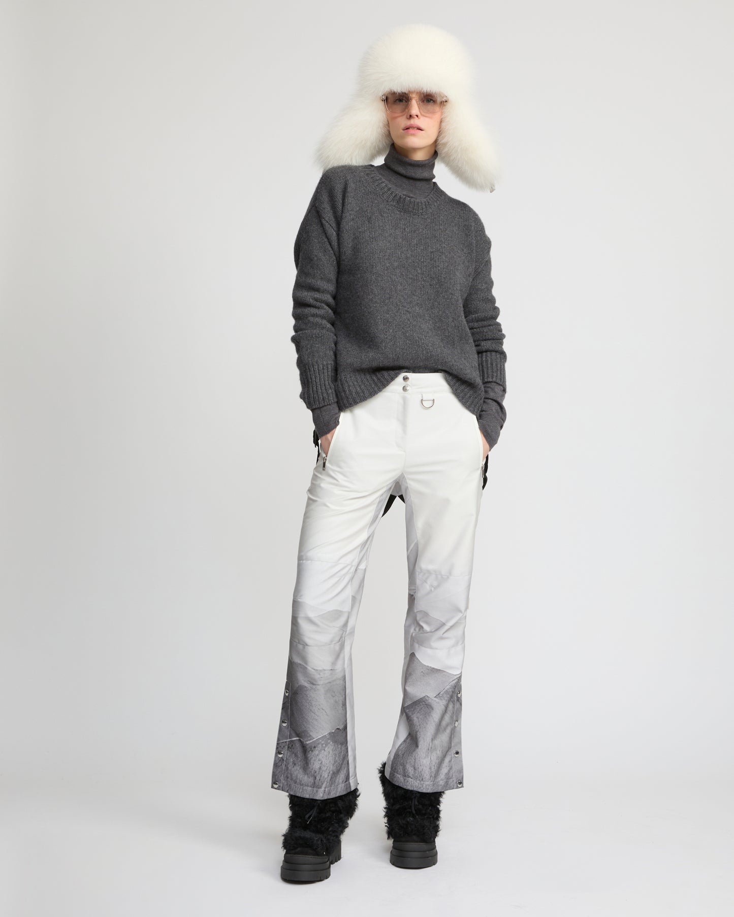 Wide leg ski trousers - Yves Salomon