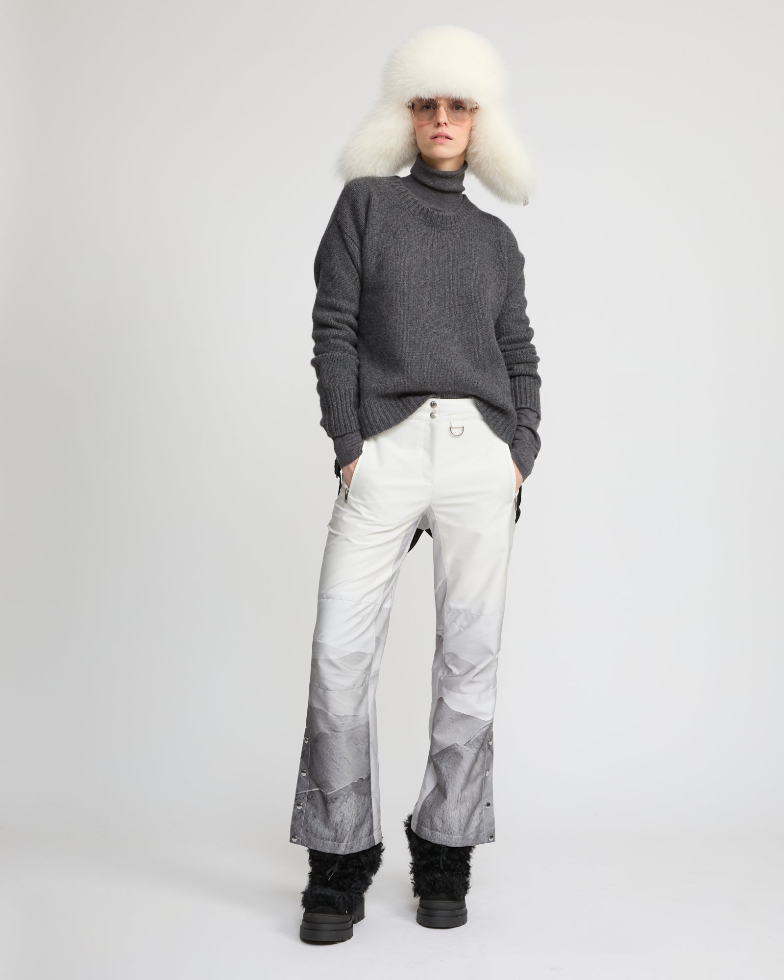 Wide leg ski trousers - Yves Salomon