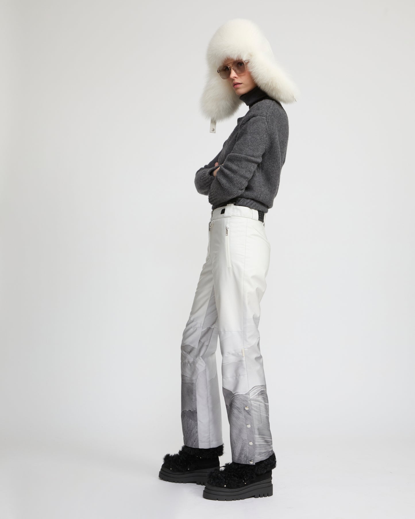 Wide leg ski trousers - Yves Salomon