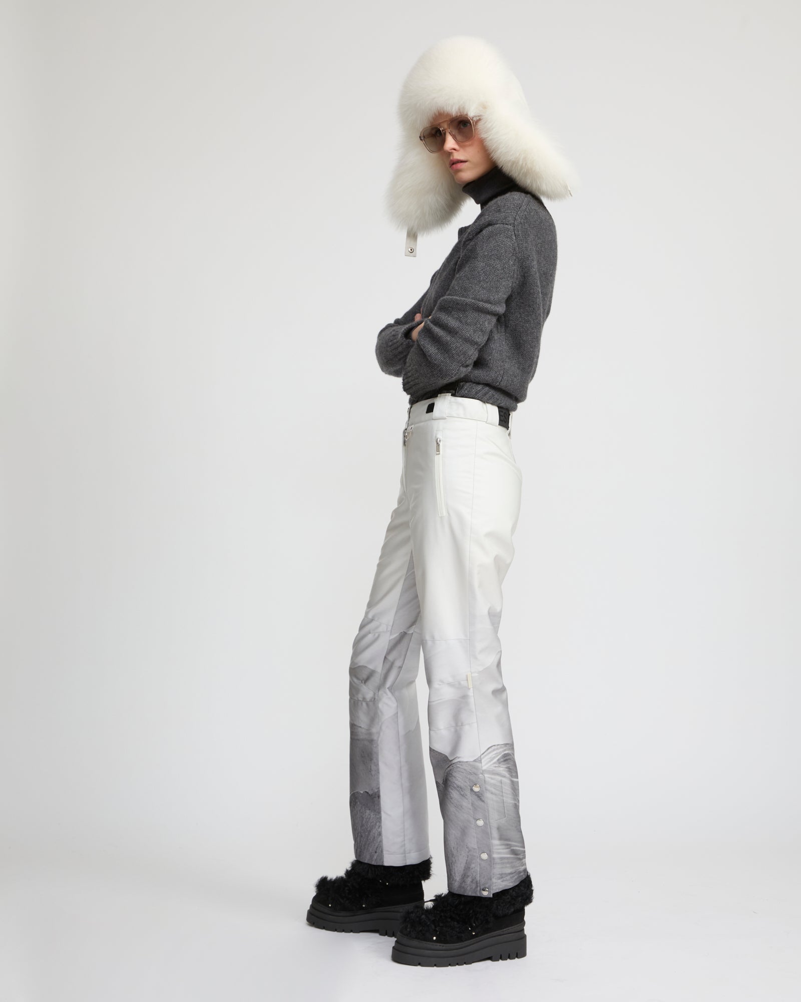 Wide leg ski trousers - Yves Salomon