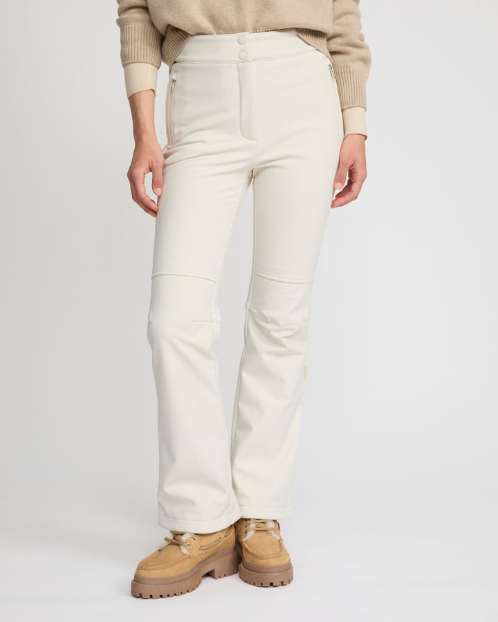 Softshell fabric flared fitted ski trousers - Yves Salomon