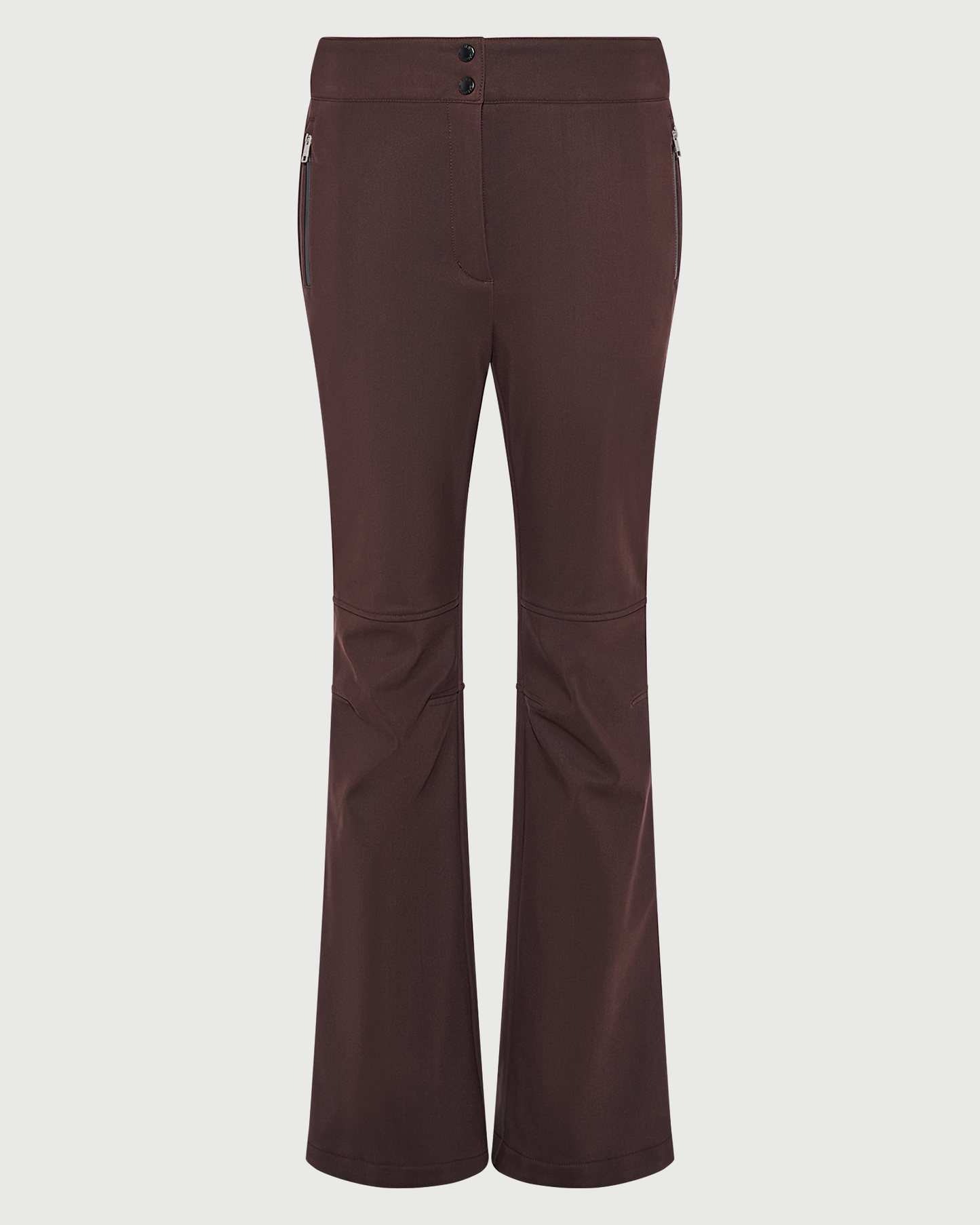 Softshell fabric flared fitted ski trousers - Yves Salomon - New Fall Winter Collection