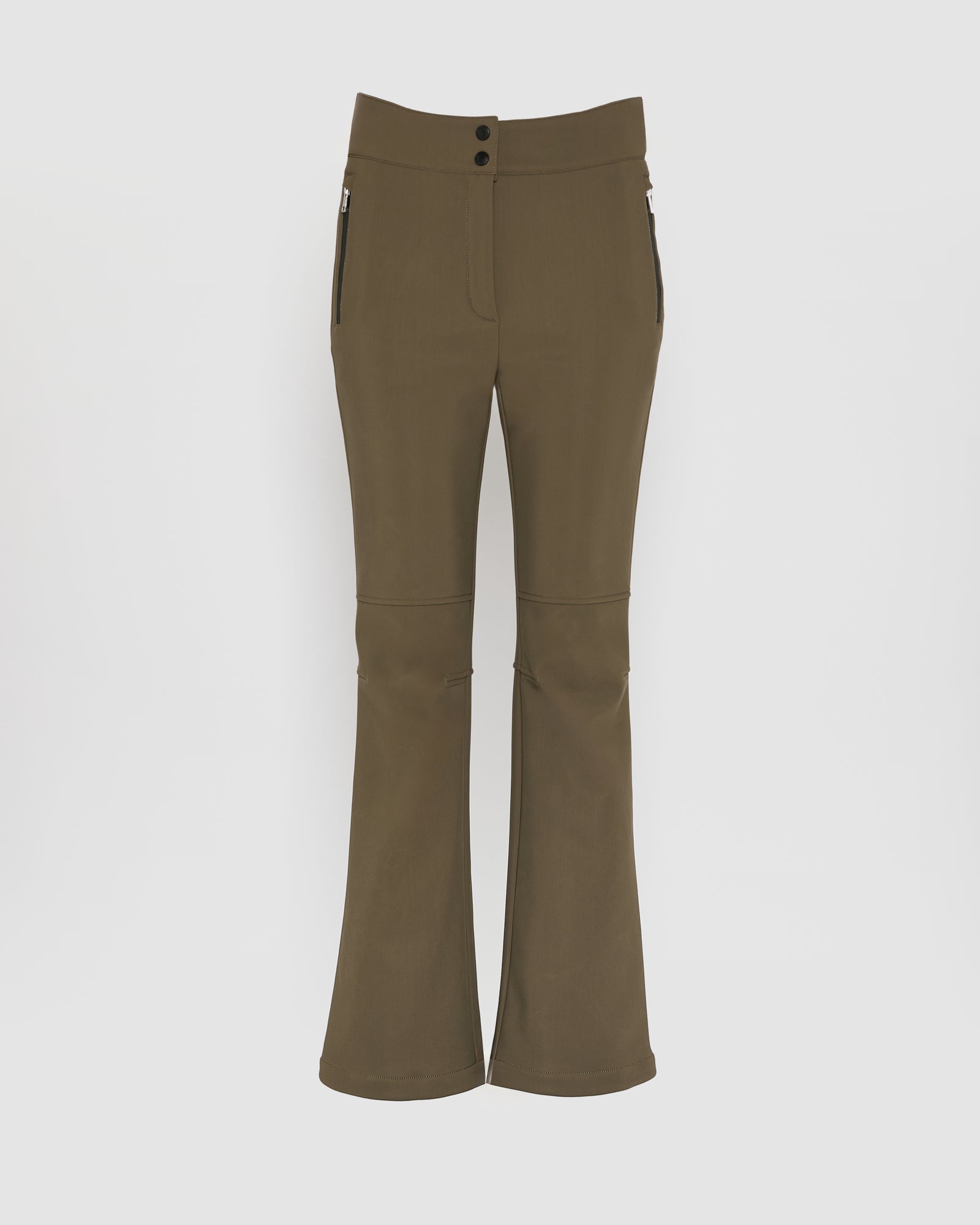 Softshell fabric flared fitted ski trousers - Yves Salomon