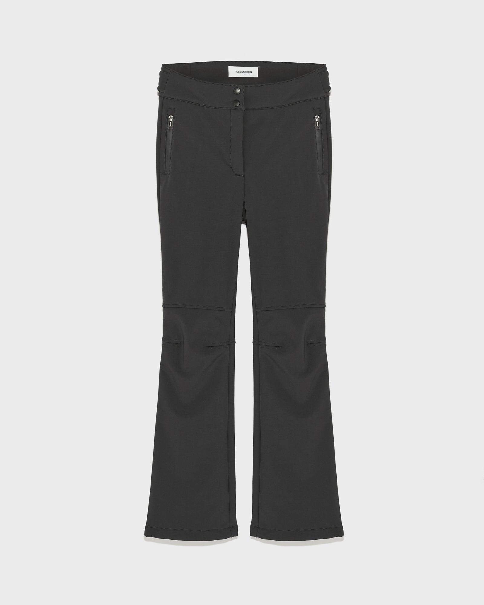 パンツ 90s salomon nylon tec wide pants archive softshell fabric fitted trousers - black - Yves Salomon