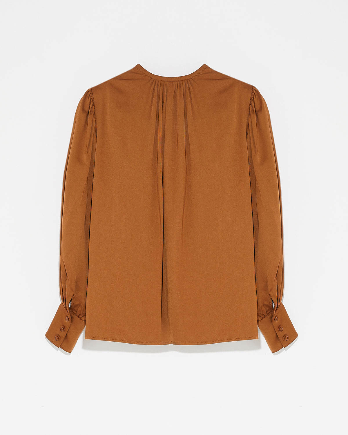 Matte satin fabric top-Yves salomon-Winter sale & boxing day