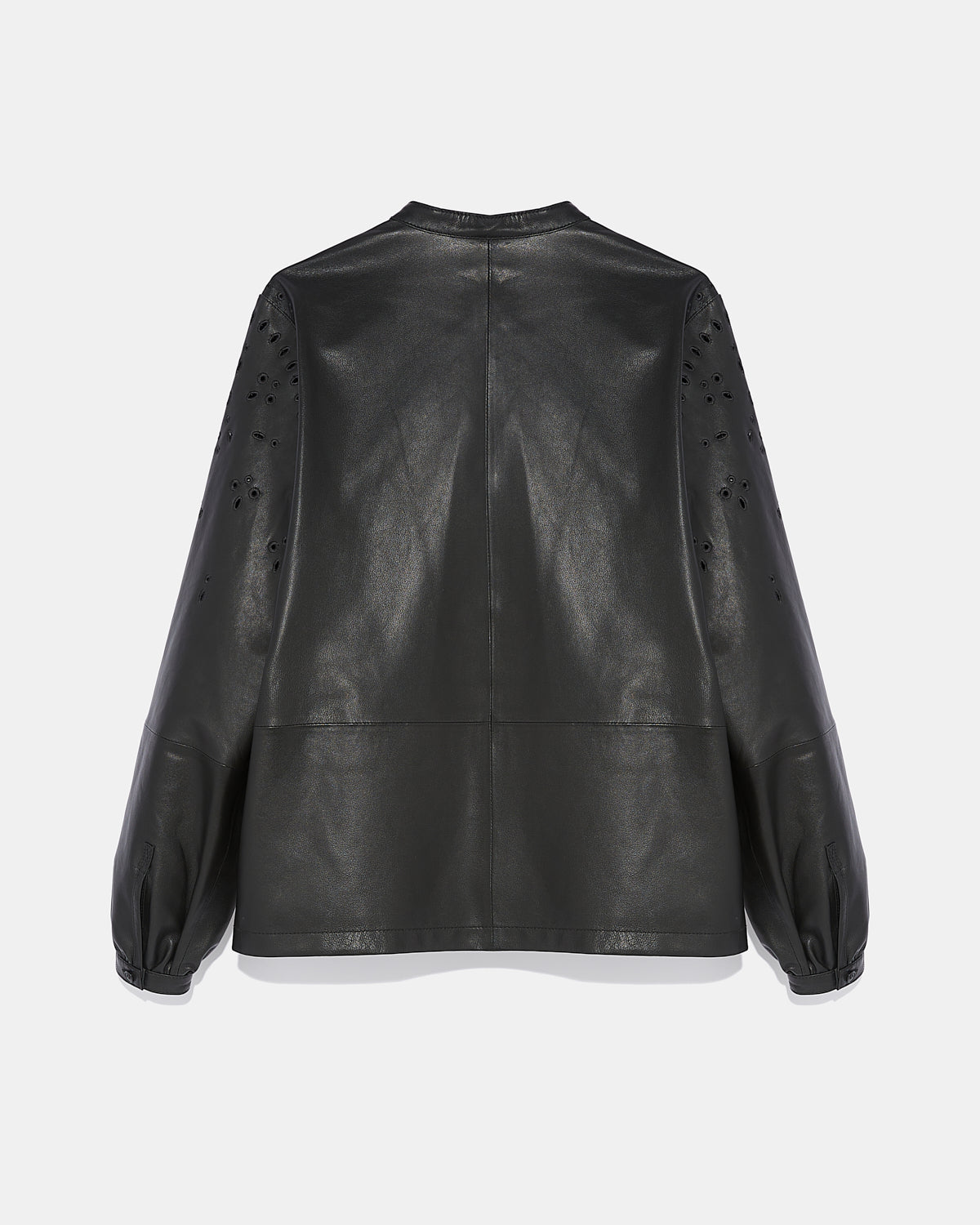 【格安】ロンハーマンHeavy Twill Plaid Shirt ブラック　M Leather shirt with embroidery - black - Yves Salomon – Yves