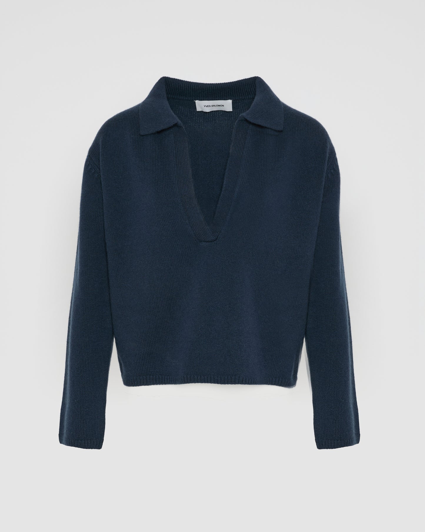 V-neck wool and cashmere sweater - Yves Salomon