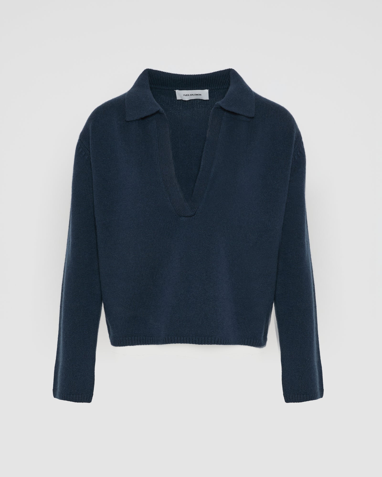 V-neck wool and cashmere sweater - Yves Salomon