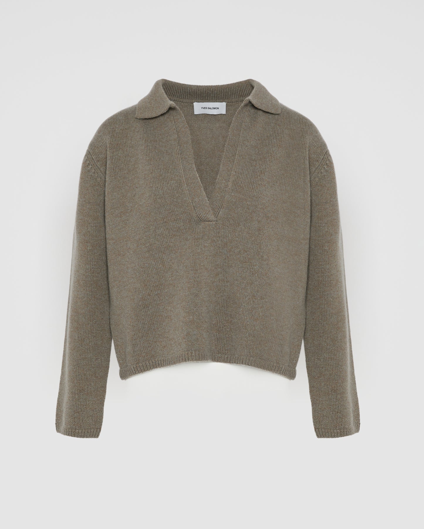 V-neck wool and cashmere sweater - Yves Salomon