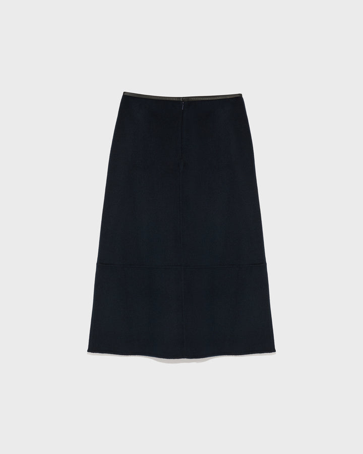 Double-sided cashmere blend skirt-Yves salomon-Winter sale & boxing day