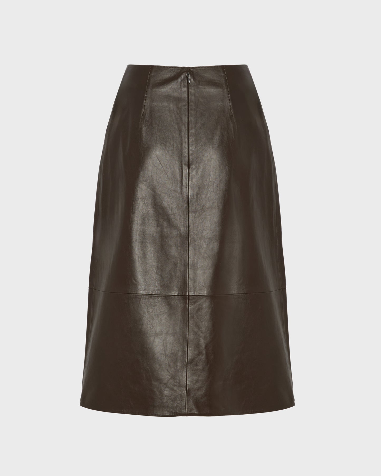 Lamb leather panel skirt -Yves Salomon