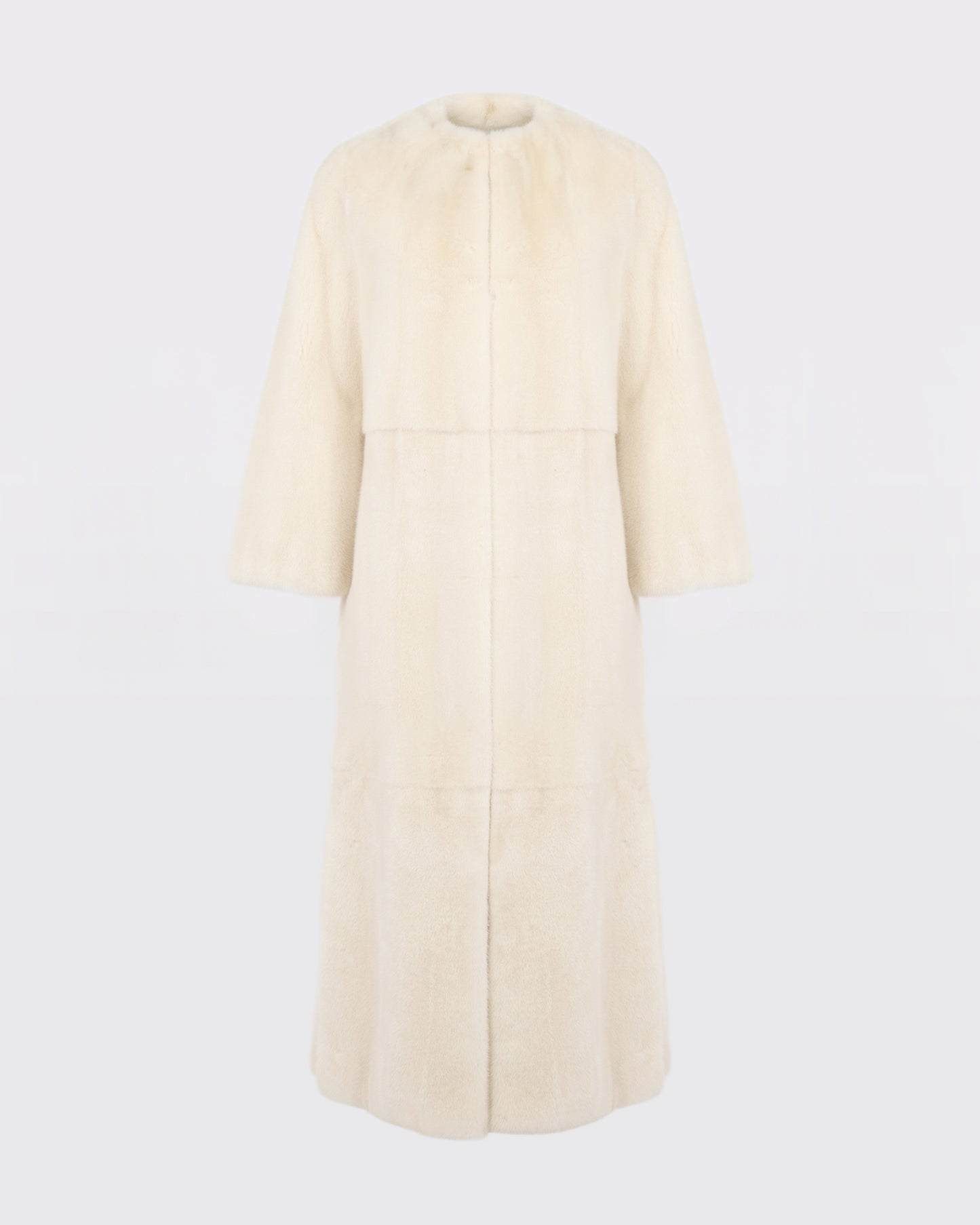 Maxi belted coat in long-haired mink fur - Yves Salomon - New Fall/Winter Collection