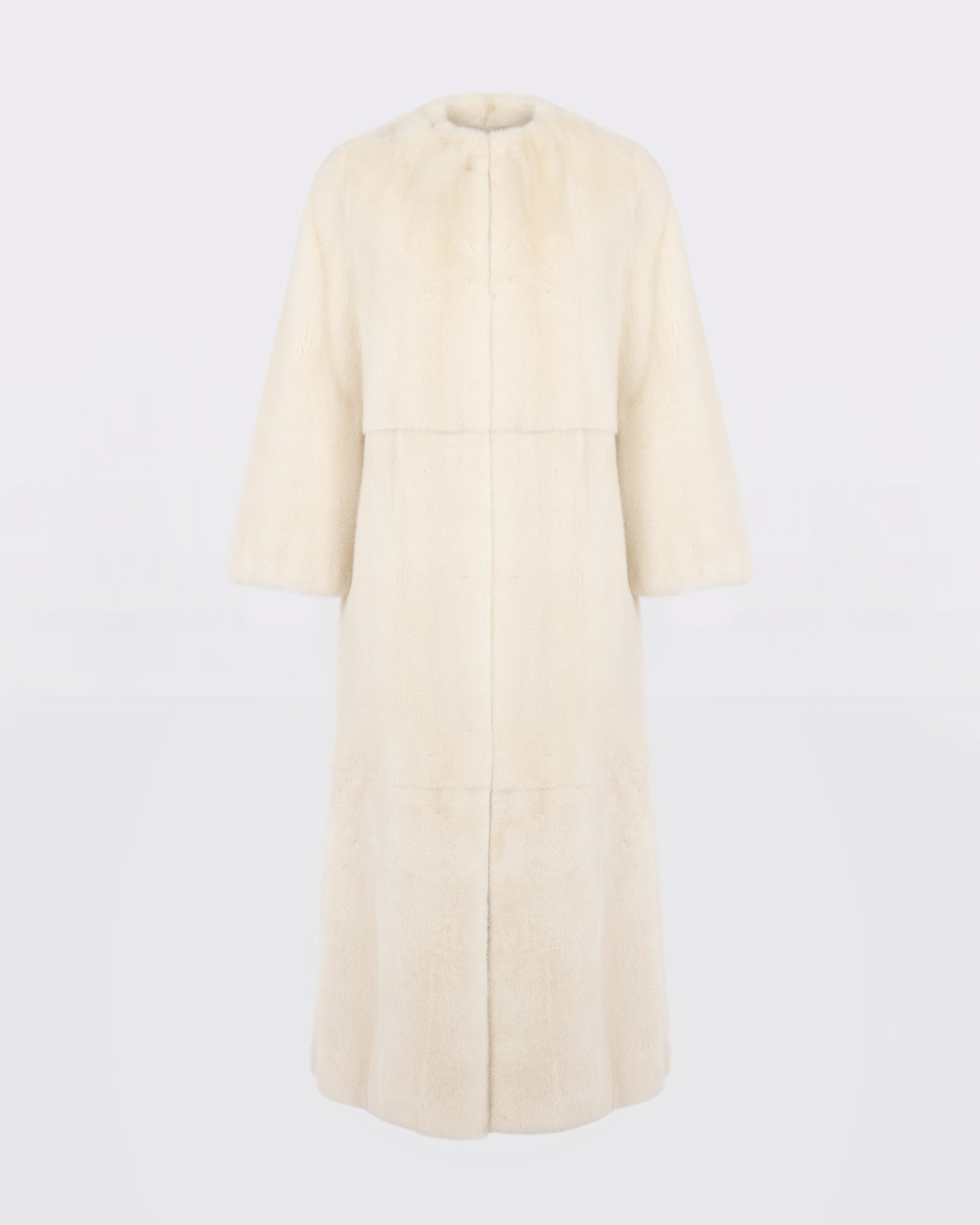 Maxi belted coat in long-haired mink fur - Yves Salomon - New Fall/Winter Collection