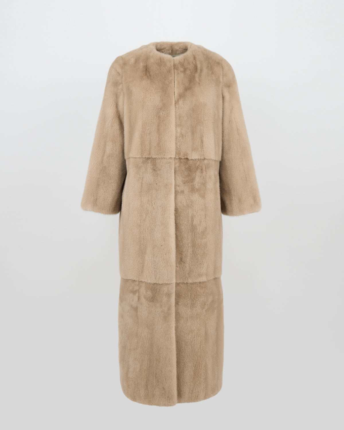 Maxi belted coat in long-haired mink fur - Yves Salomon - New Fall/Winter Collection