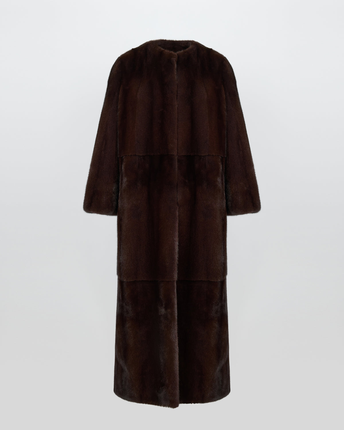 Maxi belted coat in long-haired mink fur - Yves Salomon - New Fall/Winter Collection