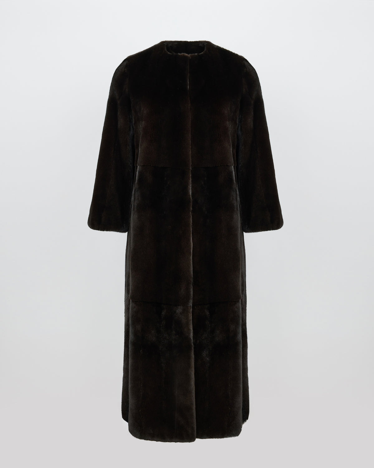 Maxi belted coat in long-haired mink fur - Yves Salomon - New Fall/Winter Collection