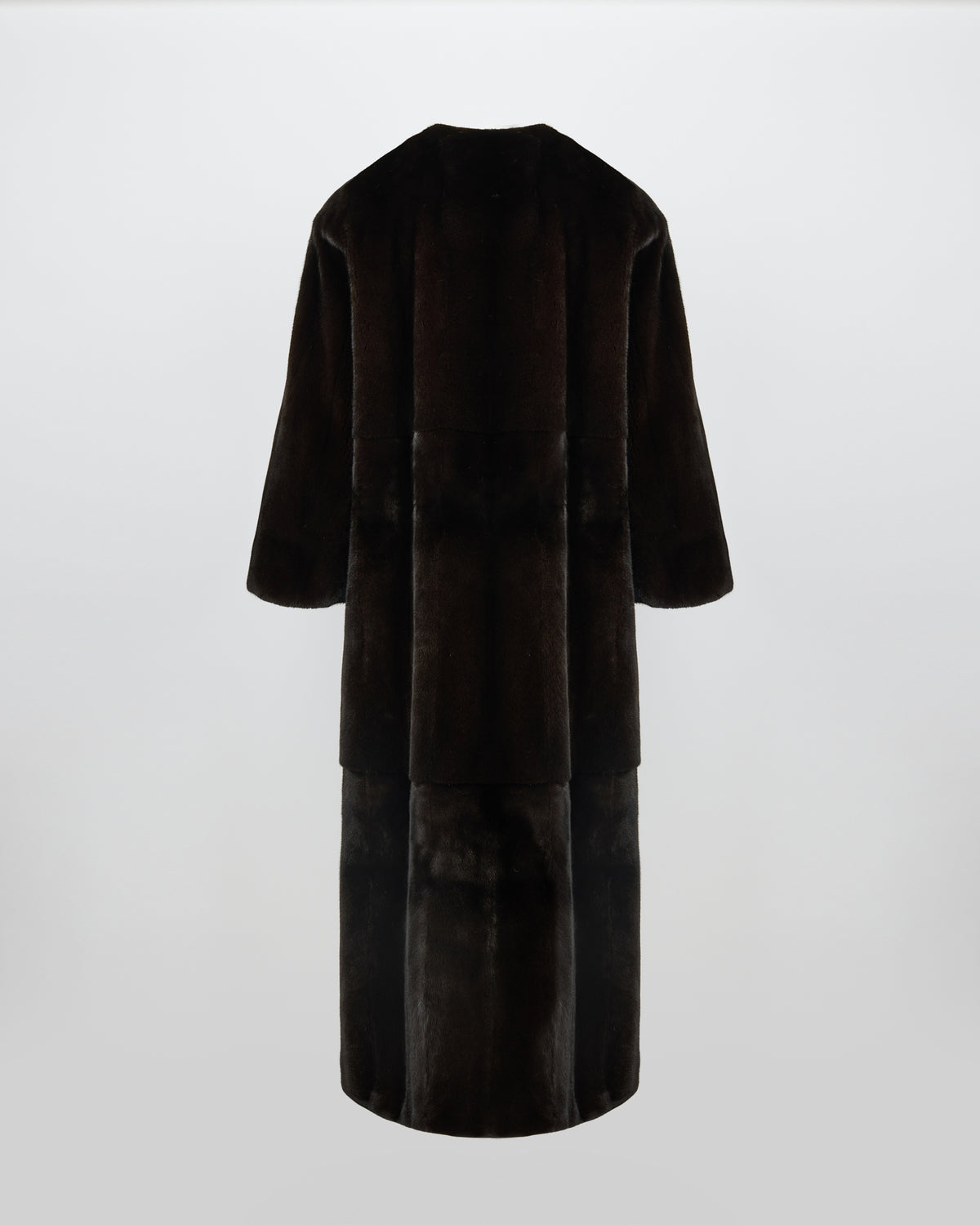 Maxi belted coat in long-haired mink fur - Yves Salomon - New Fall/Winter Collection