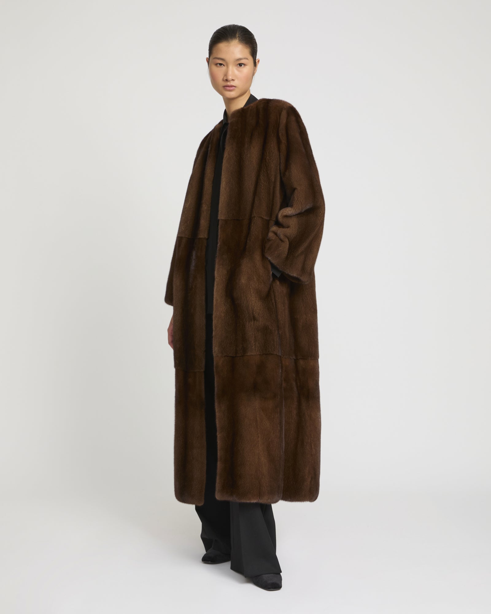 Women's Long Coats — Fur, Cashmere & Shearling | Yves Salomon