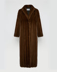 Long coat in long-haired mink fur
